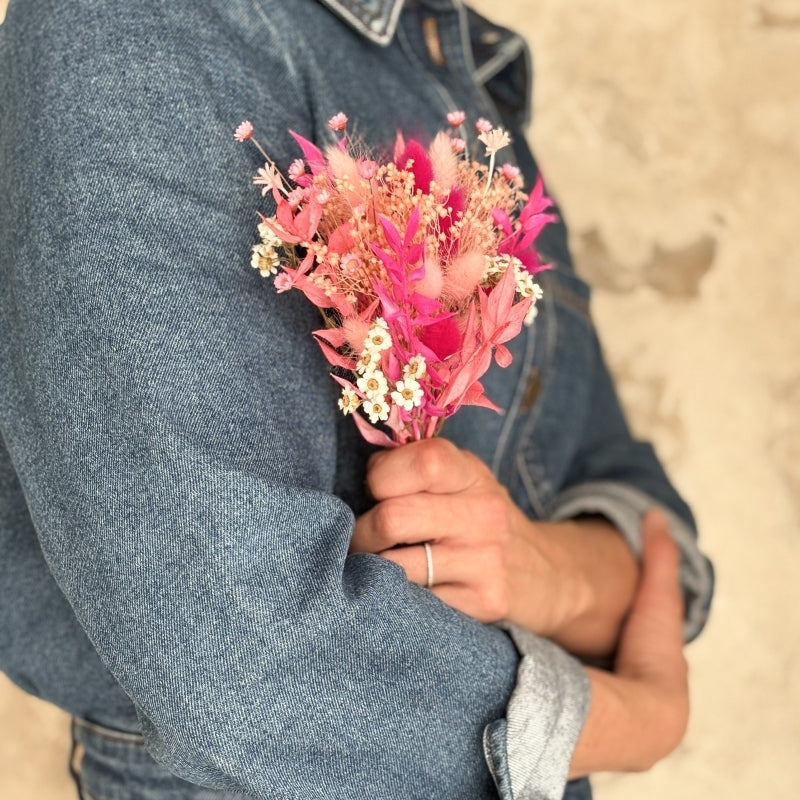 Bouquet de fleurs séchées - Neon Pink
