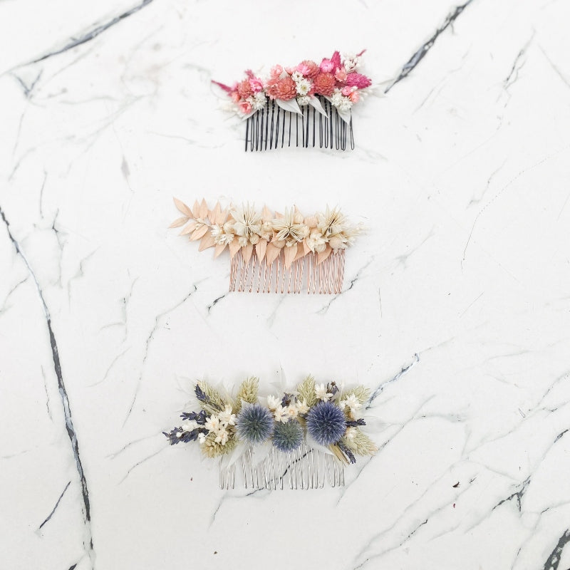 peigne-fleuri-bleu-vert-blancpeigne-fleuri-fleurs-pastel-nude-blanc
