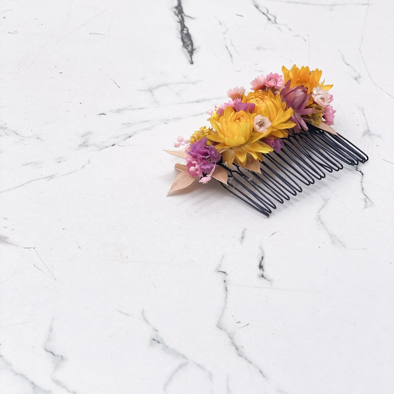 peigne-fleuri-jaune-rose-billie