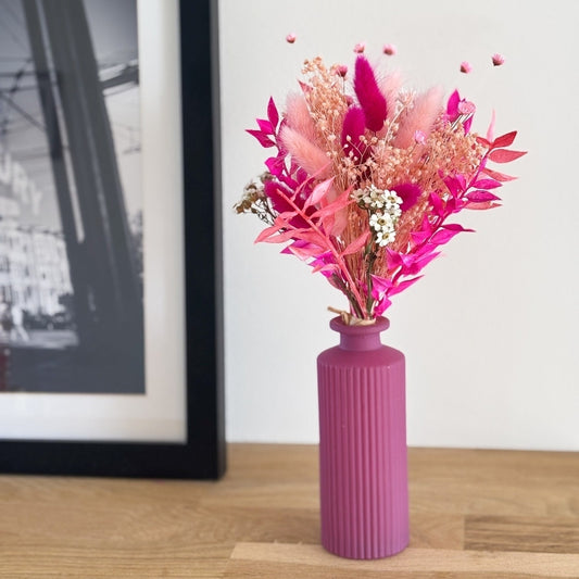 Bouquet de fleurs séchées - Neon Pink