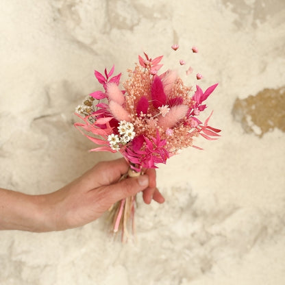 Bouquet de fleurs séchées - Neon Pink