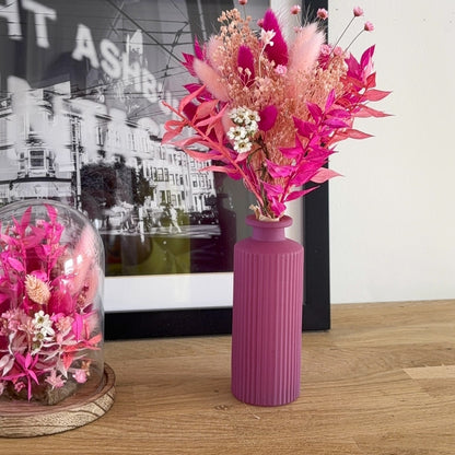 Bouquet de fleurs séchées - Neon Pink