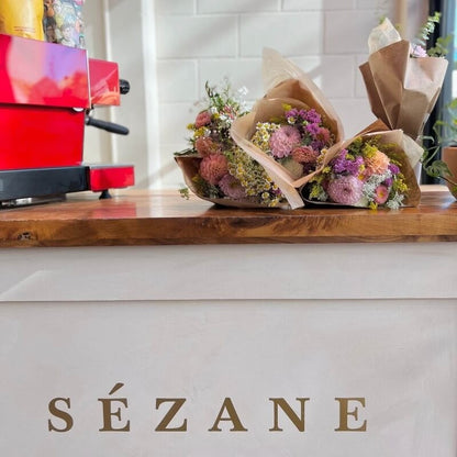 bouquets de fleurs pour animation en magasin