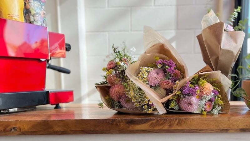 Bar à fleurs pour Sézane Los Angeles · animation boutique | Cabane