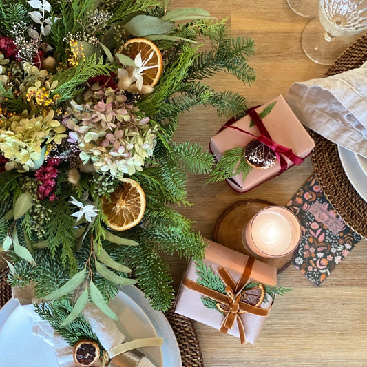 decoration florale pour les evenements noel