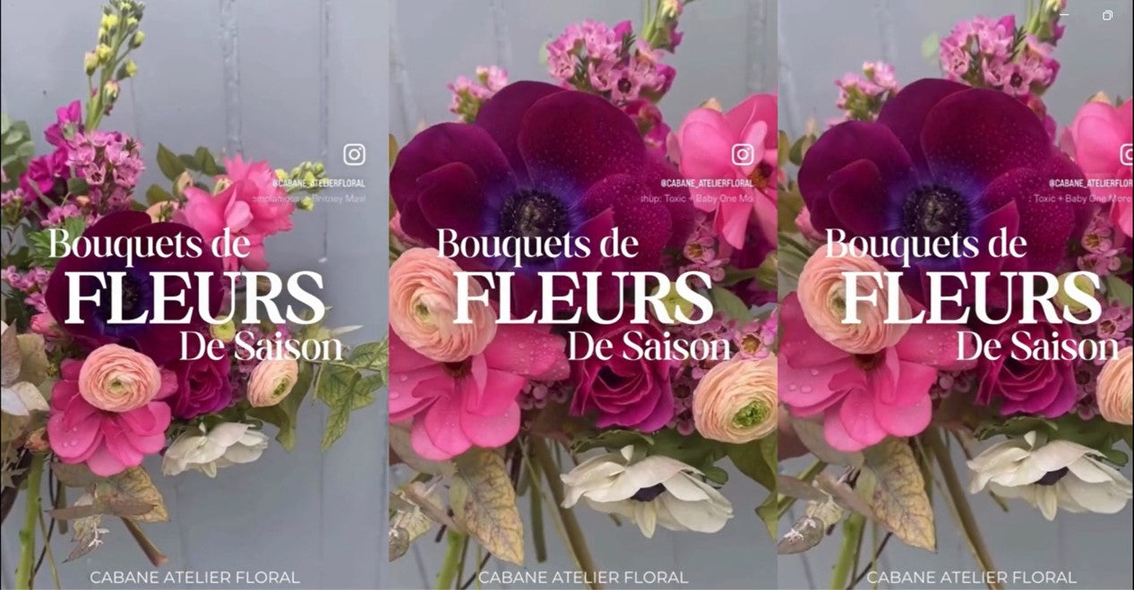 Charger la vidéo : bouquets de fleurs de saison par cabane fleuriste ecoresponsable a biarritz au pays basque livraison de bouquets surprises partout en france
