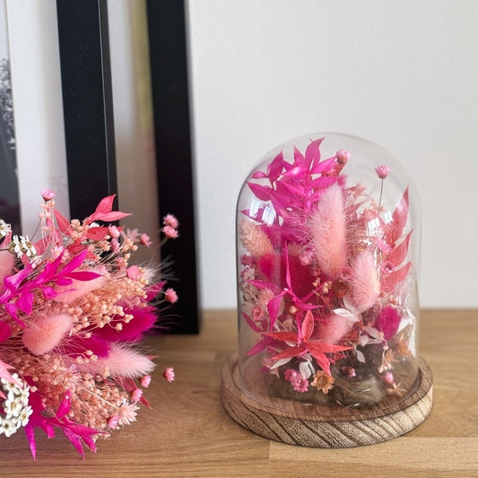 Globe fleuri - Neon Pink