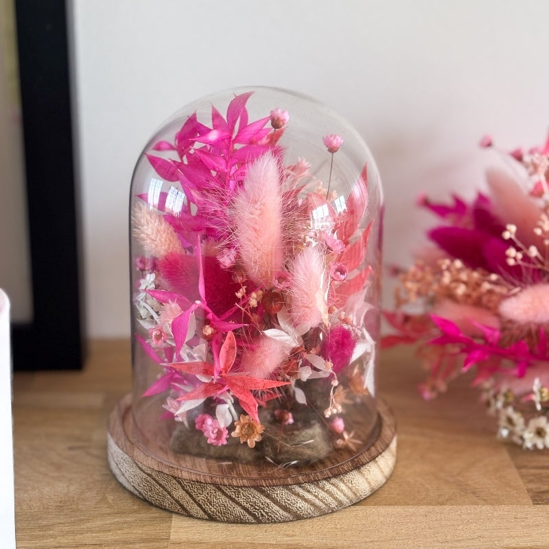 Globe fleuri - Neon Pink