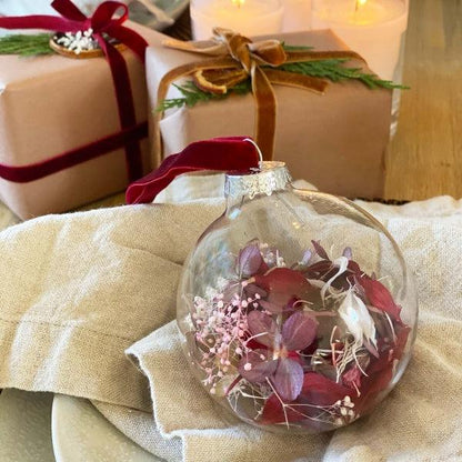 Cabane - sustainable floral design studio in Newport Beach CA shipping French-style, eco-chic bouquets, home décor, and gifts across California - Dried Flower Ornaments (set of 2) - www.fromcabane.com