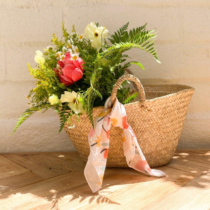 Cabane - sustainable floral design studio in Newport Beach CA shipping French-style, eco-chic bouquets, home décor, and gifts across California - Floral Scarf - www.fromcabane.com